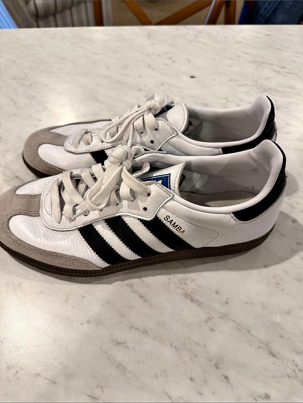 adidas Men’s Samba OG Sneakers White & Black US 7.5